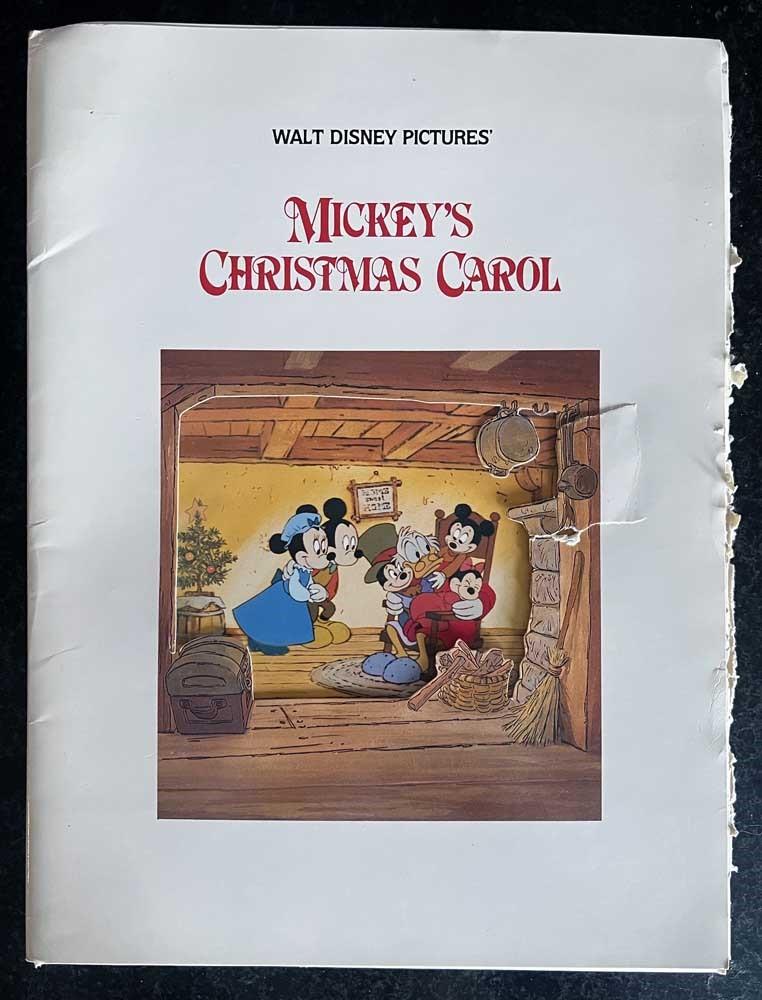 Disney MICKEY'S CHRISTMAS CAROL press kit 1983