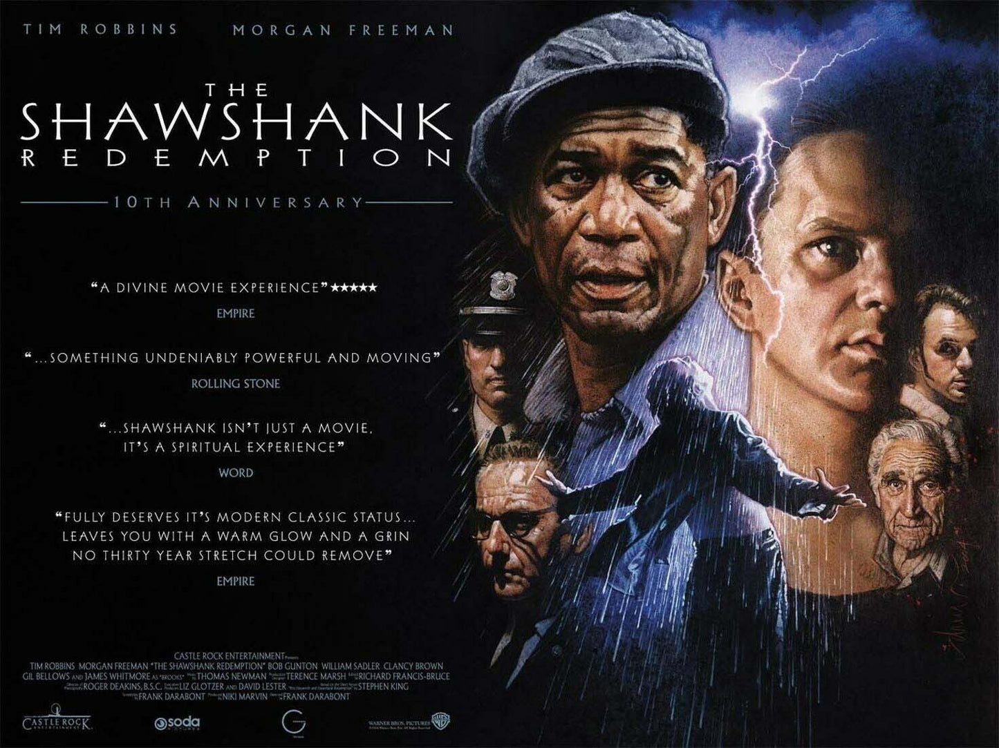 SHAWSHANK REDEMPTION original DS british movie poster 30x40 rolled 2004