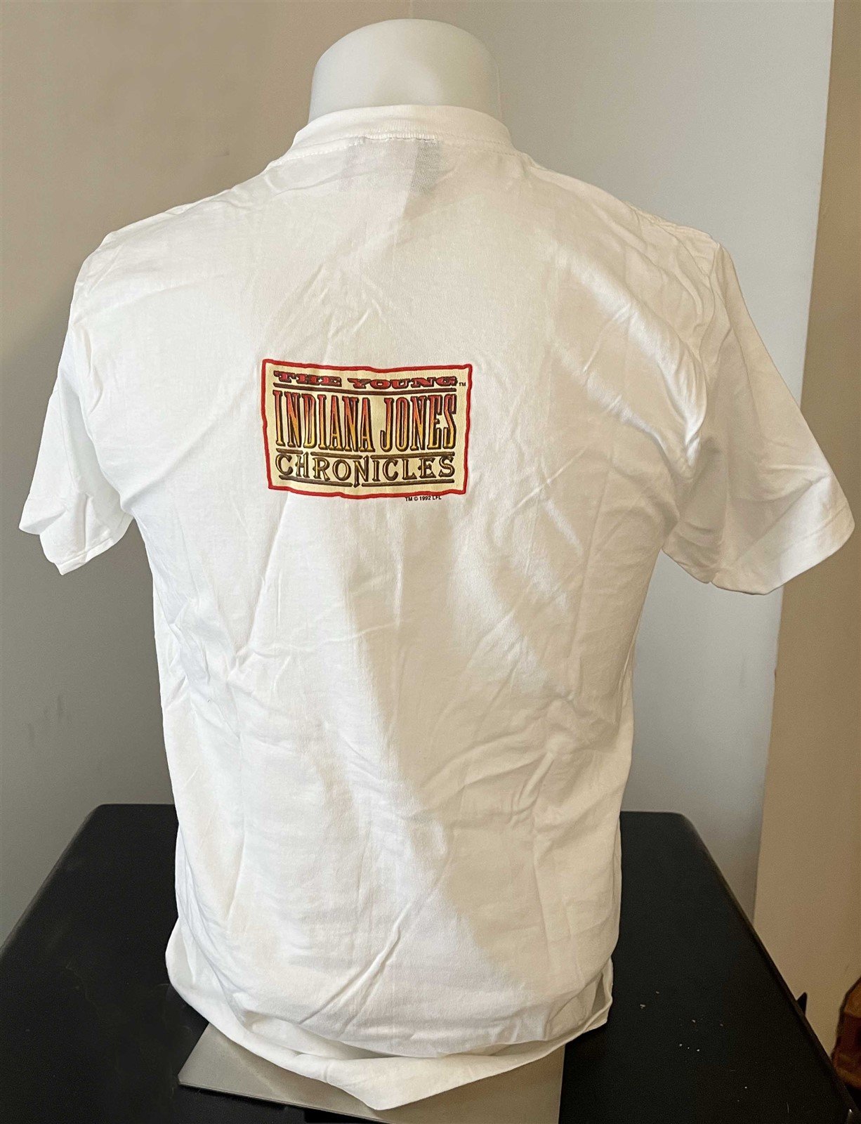 1992 YOUNG INDIANA JONES vintage riding horse tee shirt One Size