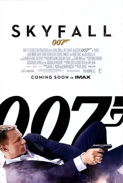 Daniel Craig SKYFALL original d/sided IMAX movie poster 27x40 James Bond 007
