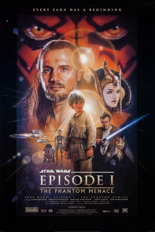 Star Wars PHANTOM MENACE 1999 original 27x40 movie poster Drew Struzan