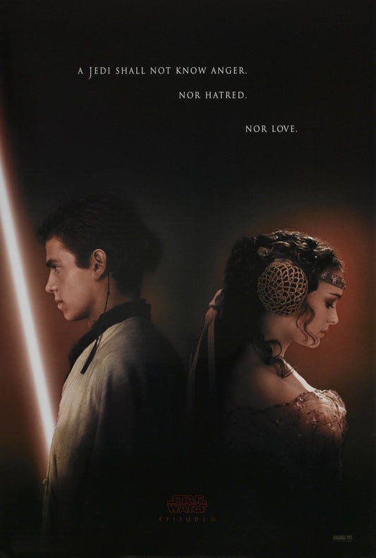 Star Wars ATTACK OF THE CLONES original 27x40 DS advance movie poster 2002