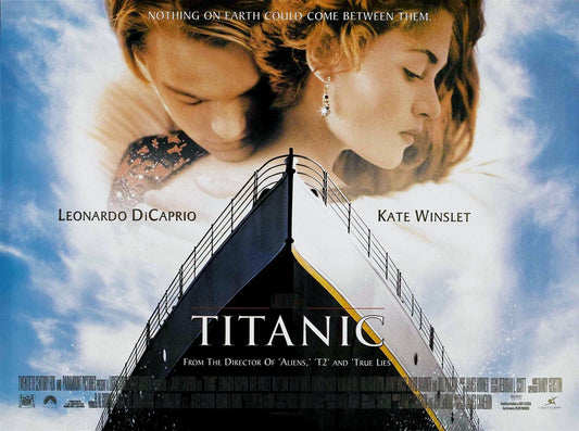 Kate Winslet TITANIC Leonardo DiCaprio original DS british quad 30x40 rolled '97