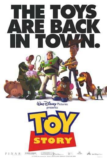 Pixar TOY STORY original 27x40 DS movie poster 1995 Tim Allen Tom Hanks