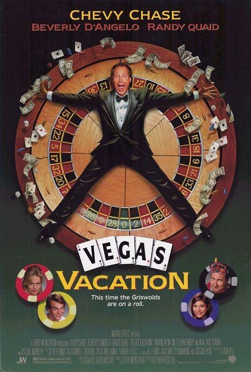 Chevy Chase VEGAS VACATION Beverly D'Angelo original 27x40 DS movie poster 1997