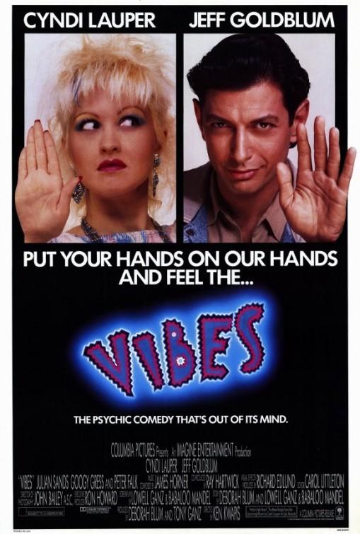 Cyndi Lauper VIBES Jeff Goldblum original 27x41 ROLLED movie poster 1988