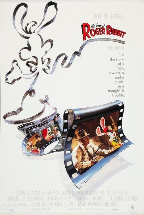 Bob Hoskins WHO FRAMED ROGER RABBIT? original movie poster 27x41 rolled 1988