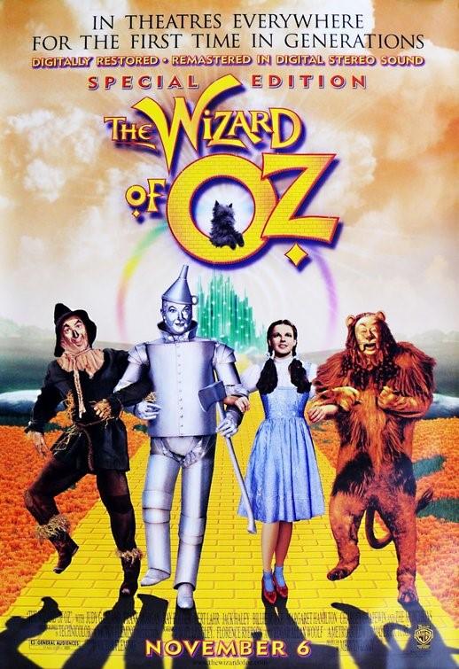 Judy Garland WIZARD OF OZ SPECIAL EDITION original 1998 DS movie poster 27x40
